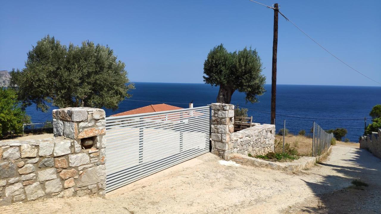 Villa With Aegean Views Akhladherí Exterior foto