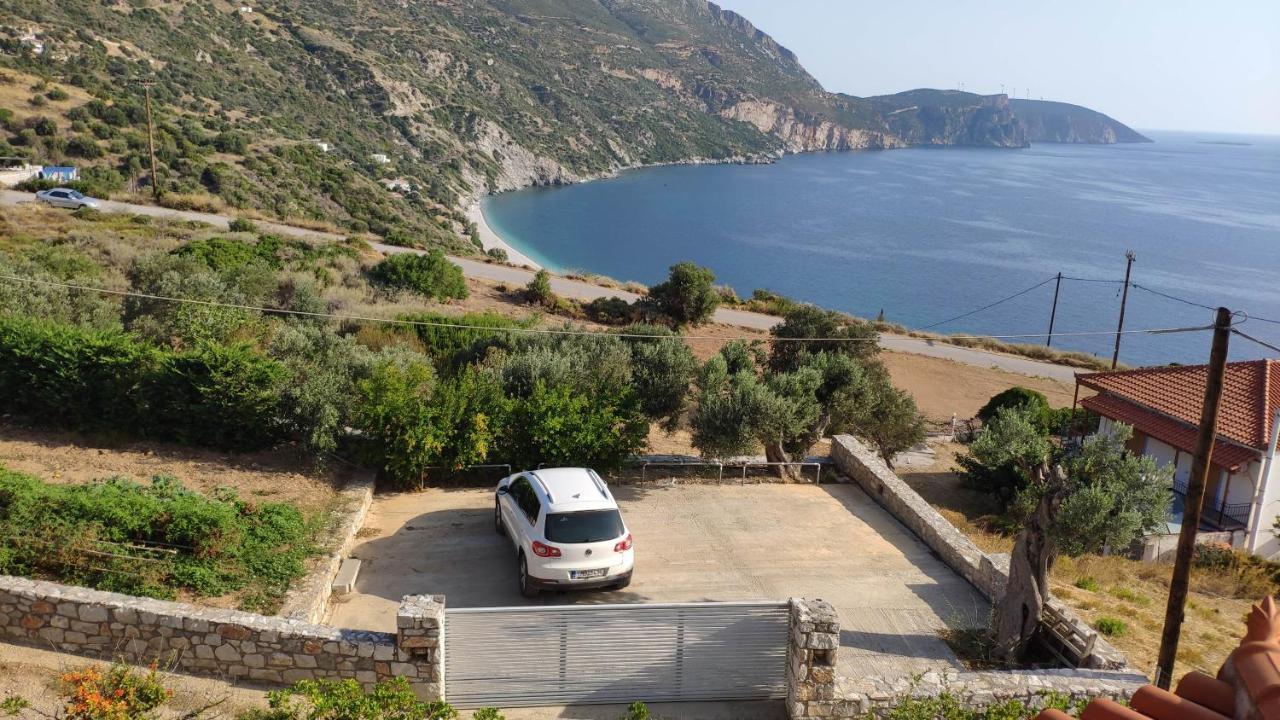 Villa With Aegean Views Akhladherí Exterior foto